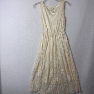 Anna-Kaci CA dress women S/M Lace cream beige‎ sleeveless romantic coquette